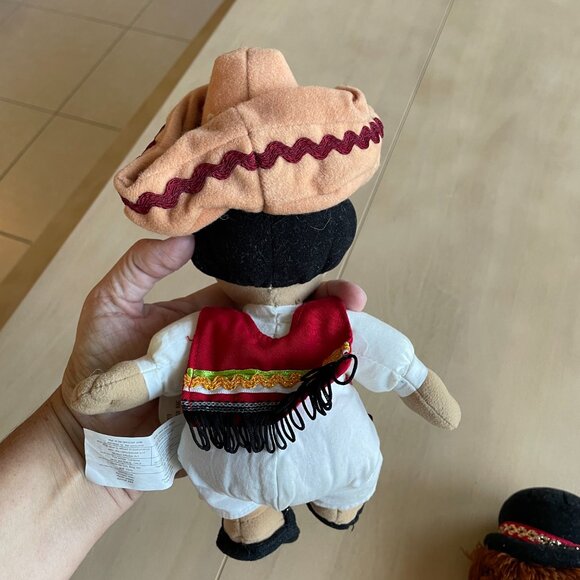 Bundle of Vintage Disney Store It's A Small World Bean Bag Plush Toys - Picture 7 of 14